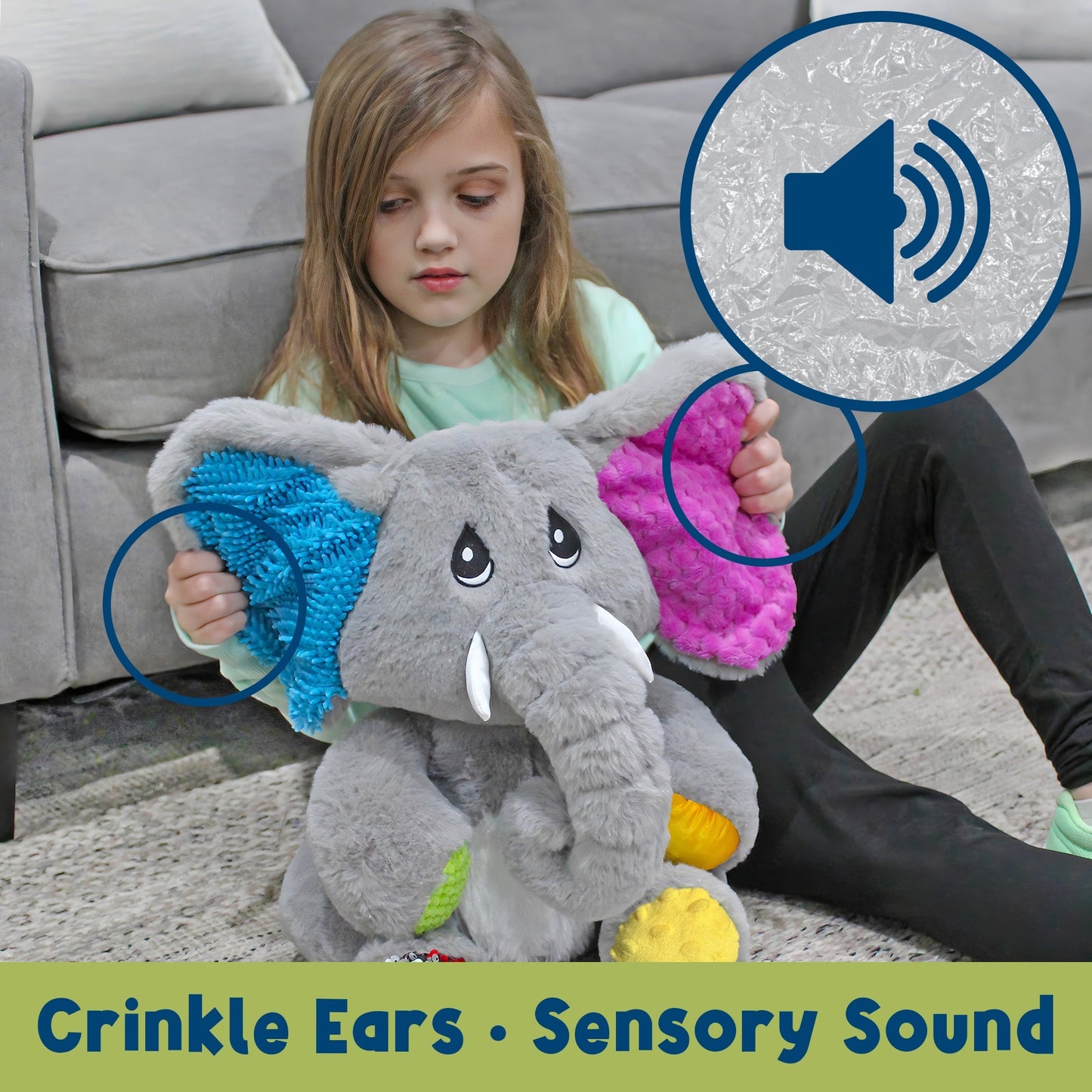 Sensory Plush Elephant - sh2473Mv1